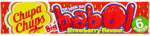 Ch.Ch. Big babol Strawberry 27,6g/20ks Jahoda  žvýkačky Chupa Chups