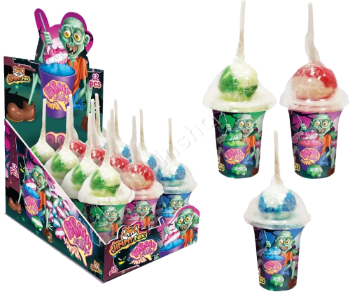 Lízátko Brain Lollipop+Powder 50g/12ks s práškem JF