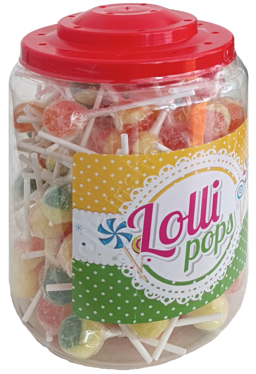 Lízátko kyselé 8g/150ks Rainbow Lollipops sour