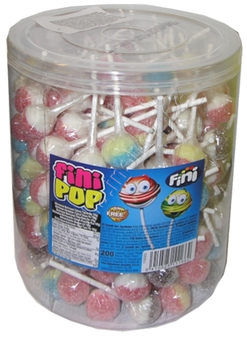 Lízátko FINIPOP kyselé 7g/200ks  palipica balené