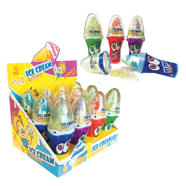 Lízátko MP Ice Cream Pop 23g/12ks Zmrzlina s dražé