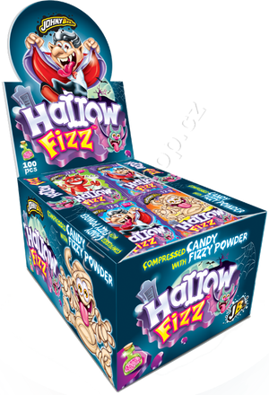 Lízátko lipo kost - Hallowfizz 12g/100ks černý