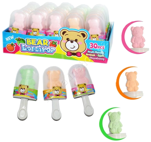 Lízátko Bear lipo 8g/30ks Medvídek dextrose