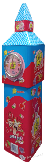 Lízátko Věž Pin Pop se žvýk. 18g/120ks