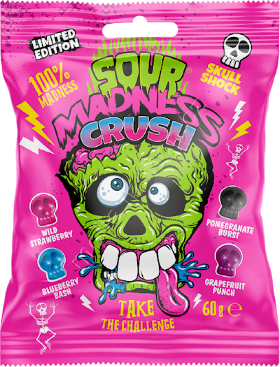 Argo Sour Madness růžové 60g/10ks Crush extra kyselé