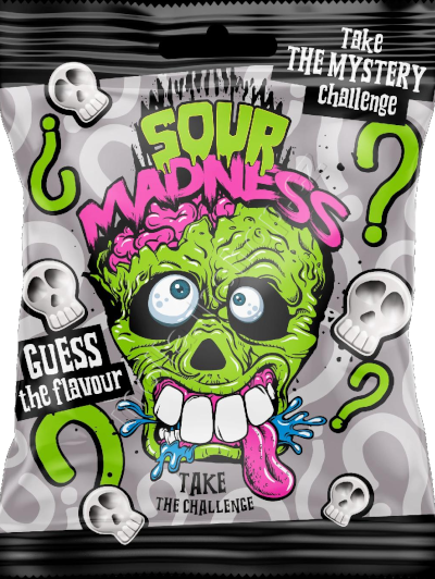 Argo Sour Madness šedé MYSTERY 60g/14ks kyselé