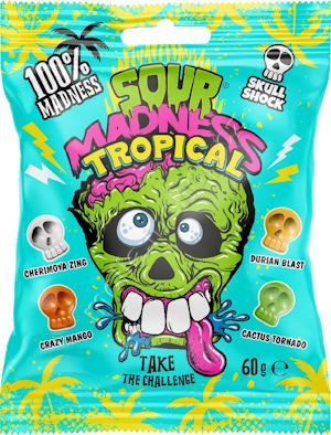 Argo Sour Madness modré Tropical 60g/10ks kyselé