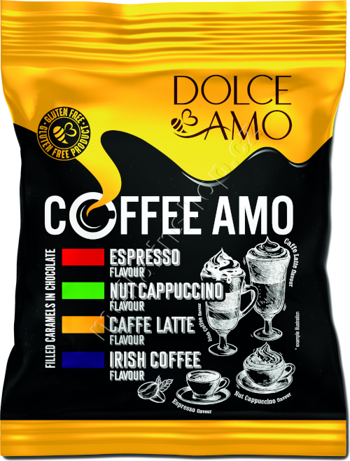 COFFEE AMO 100g/20ks Dolce  Caramel in Chocolate