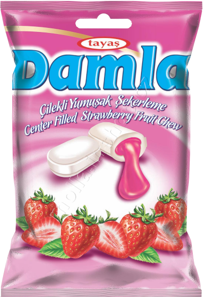 Damla karamely  jahoda  90g/24ks