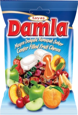 Damla Asorted 90g/24ks  ovocná směs MIX