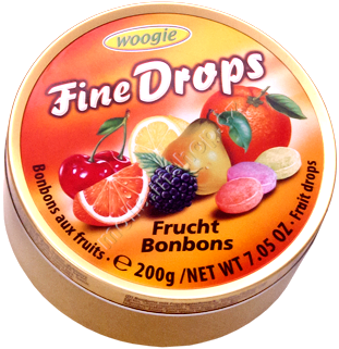 Drops Frucht 200g/10ks mix ovoce plech Woogie
