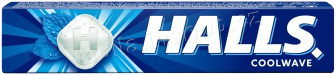 HALLS Mint Cool Wave 33,5g/20ks originál /modré/