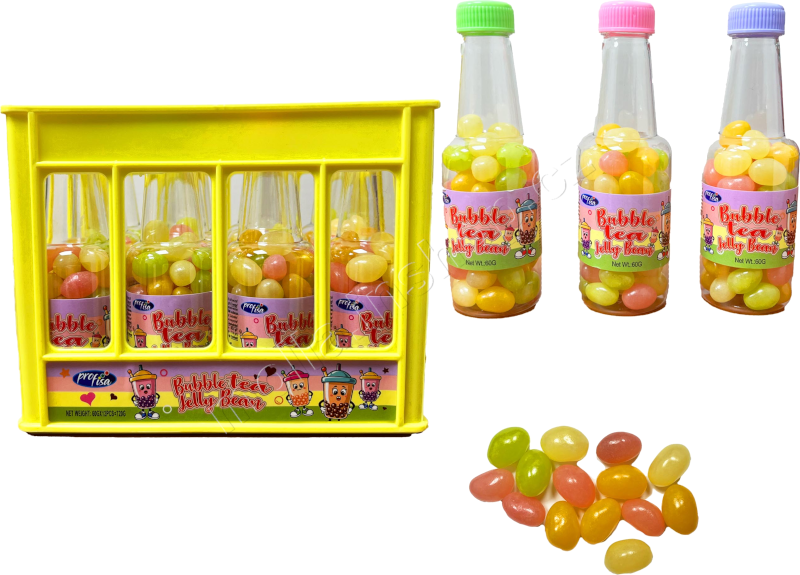 Jelly Beans Bubble Tea 60g/12ks želé v lahvičce