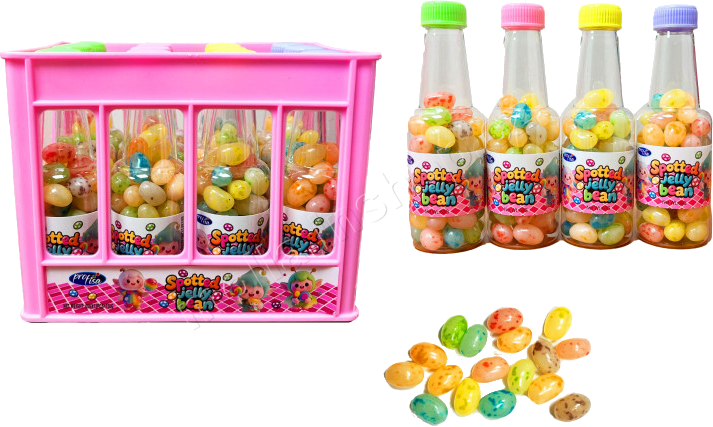 Jelly Beans Spotted 60g/12ks bonbonky v lahvičce