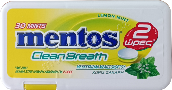 Mentos CB Lemon Mint 21g/12ks Clean Breath
