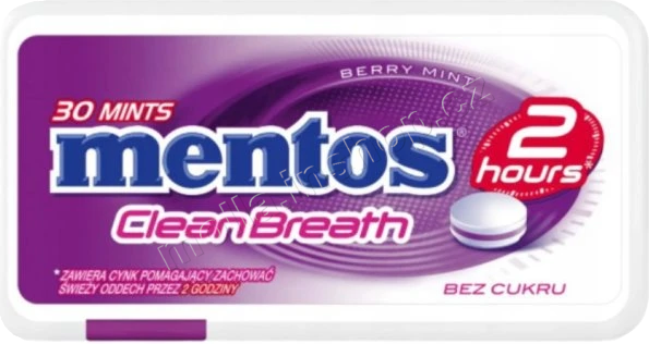 Mentos CB Berry Mint 21g/12ks Clean Breath