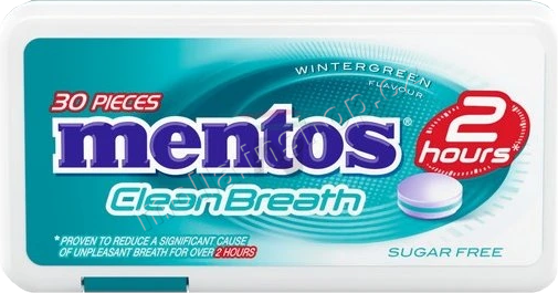 Mentos CB Wintergreen 21g/12ks Clean Breath