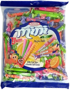 Miniyum assorted 700g/12ks ovocné karamely