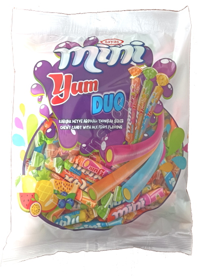 Miniyum DUO 700g/12ks ovocné karamely-