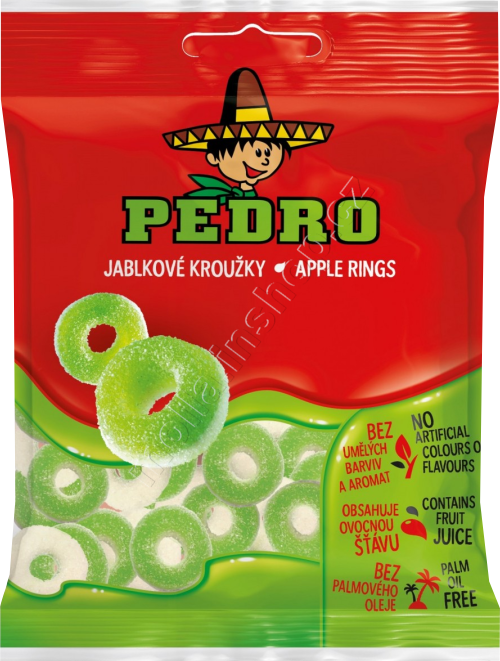 Pedro Jablkové kroužky želé 80g/20ks JG
