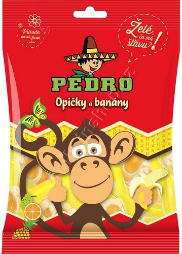 Pedro želé Opičky a banánky 80g/20ks JG