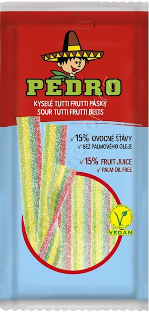 Pedro pásky TUTTI Frutti sáček 80g/20ks JG