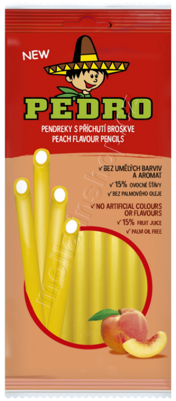 Pedro Pendreky Broskev sáček 80g/20ks JG