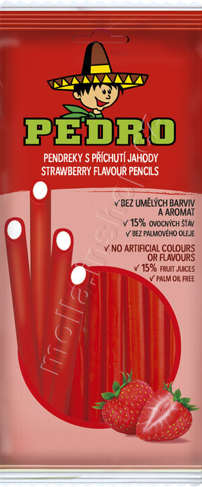 Pedro Pendreky JAHODA sáček 80g/20ks JG