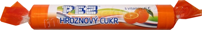 PEZ hrozn.cukr rulička  pomeranč 39g/27ks