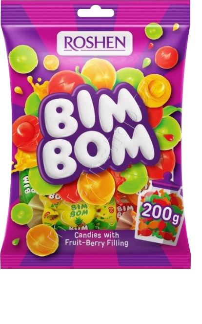 Roshen Bim-Bom 200g/11ks  ovocné furé 
