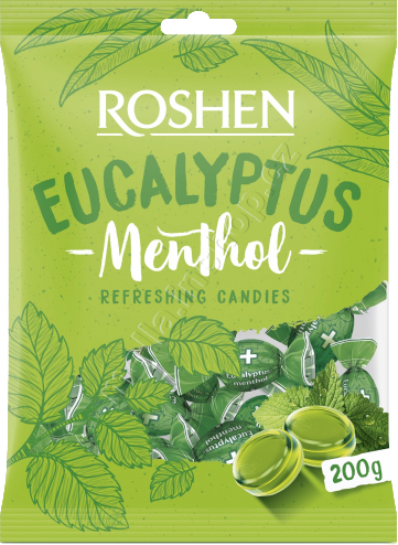 Roshen Menthol Eukalyptus 200g/12ks  malý sáček
