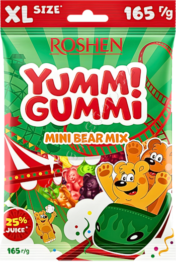 Roshen YG Mini bear Mix 165g/14ks Yummi Gummi medvídci