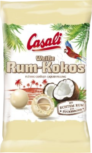 Rum kokos bílý 100g/18ks Casali