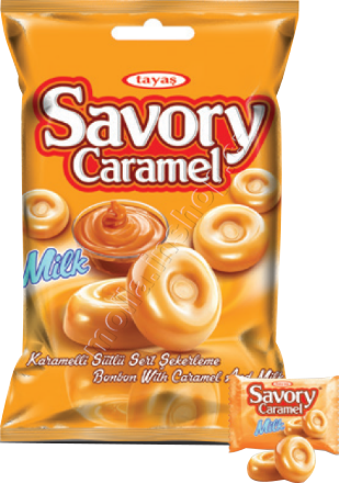 Savory Caramel 90g/24ks tvrdý bonbon mléčný  Tayas