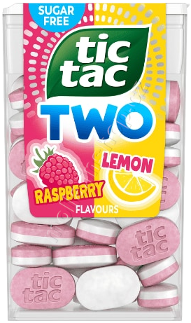 TT TWO Raspberry Lemon 38,5g/24ks Tic-Tac malina citron