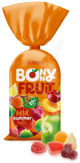 Želé Bonny Fruit Summer mix 200g/18ks  Roshen