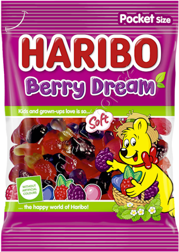 Berry Dream 80g/30ks Haribo   Malina