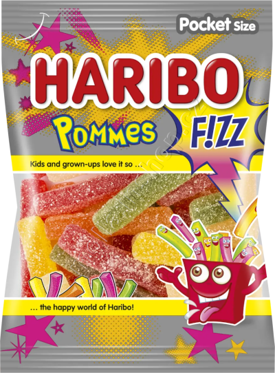 Pommes Fizz 80g/28ks Hranolky Haribo