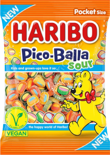 Pico Balla Sour 80g/30ks Haribo   