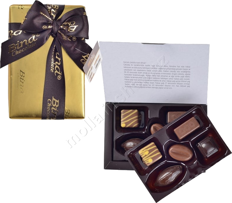 Bind Chocolate Ballotin Gold Box 110g/12ks
