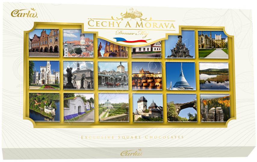 Carla Čechy a Morava hořká 70% 90g/10ks