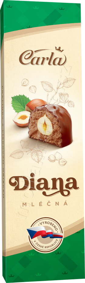 DIANA MINI mléčná 44g/20ks dezert Carla
