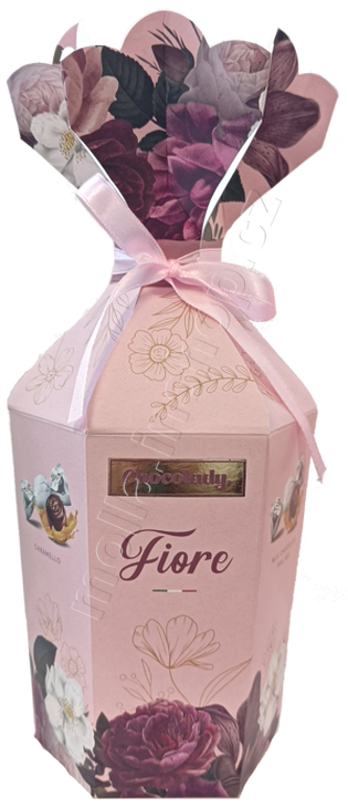 Fiore Caramello růžová 130g/15ks   Chocolady