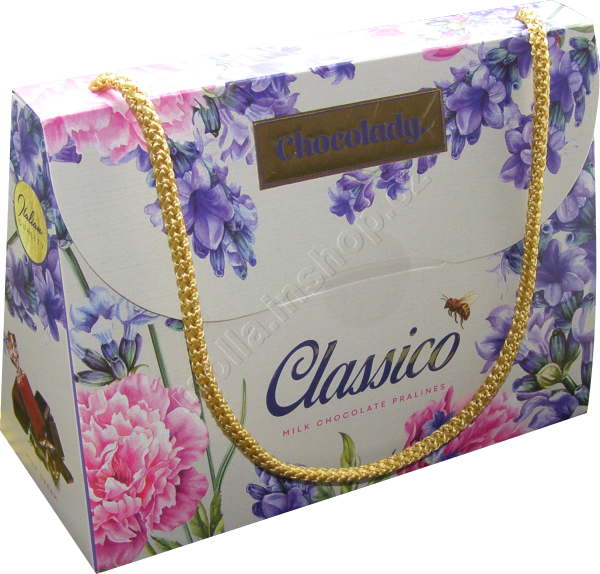 Chocolady Classico 170g/12ks levandule kabelka dezert