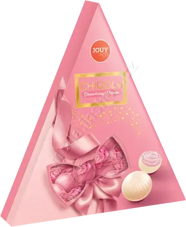 Jouy Chiqola Triangle Strawberry Praline 110g/18ks