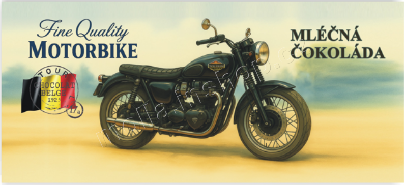 Masha Motorka černá 100g/24ks  mléčná čokol.