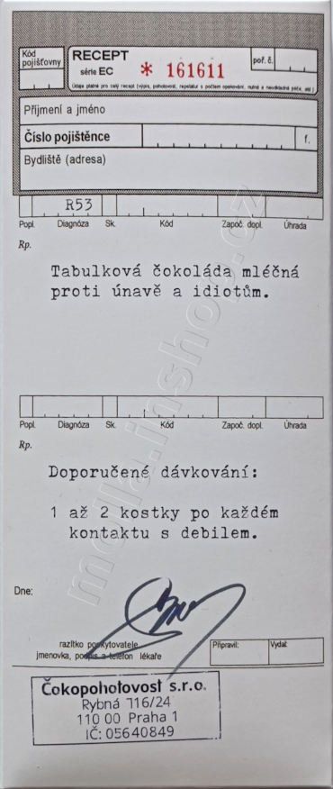 Masha Recept 100g/24ks čokoláda HČ+MČ