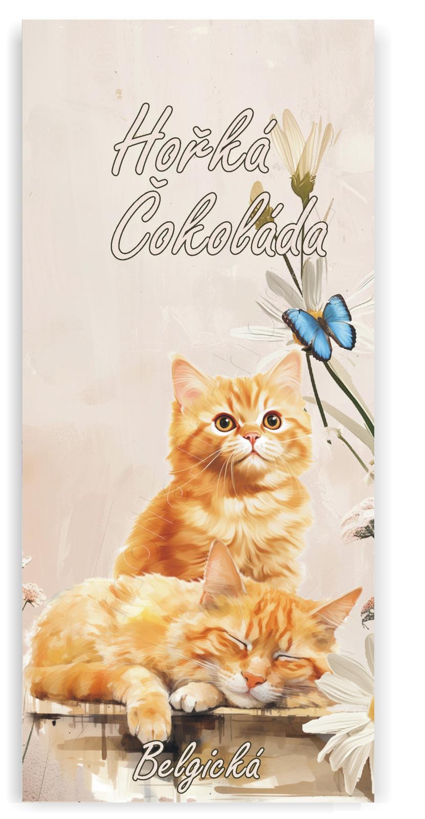 Masha Koťata 100g/24ks hořká čokoláda Belgická