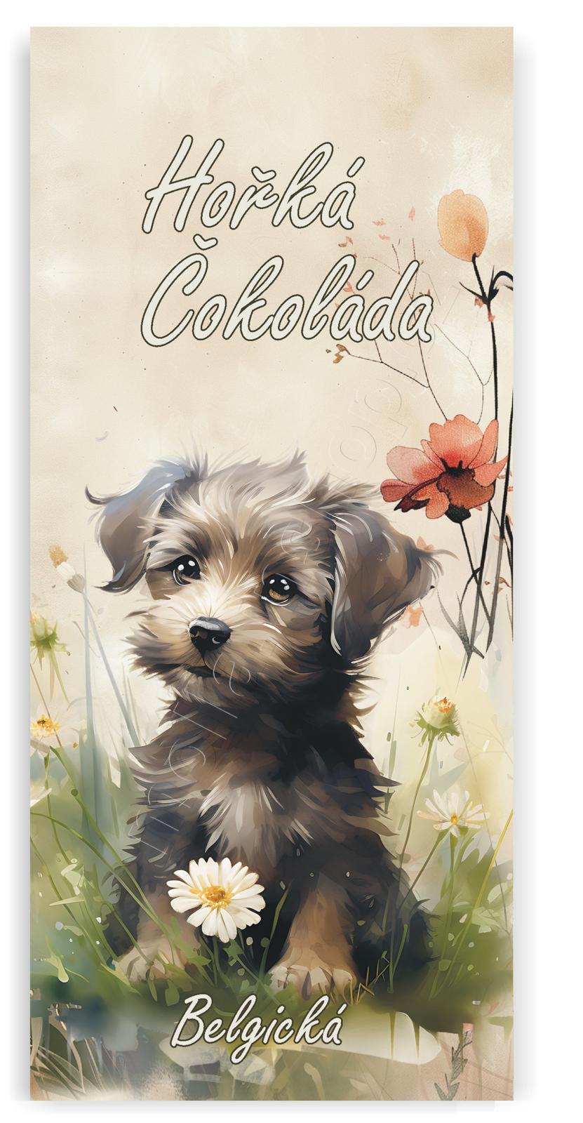 Masha Pes 100g/24ks hořká čokoláda Belgická