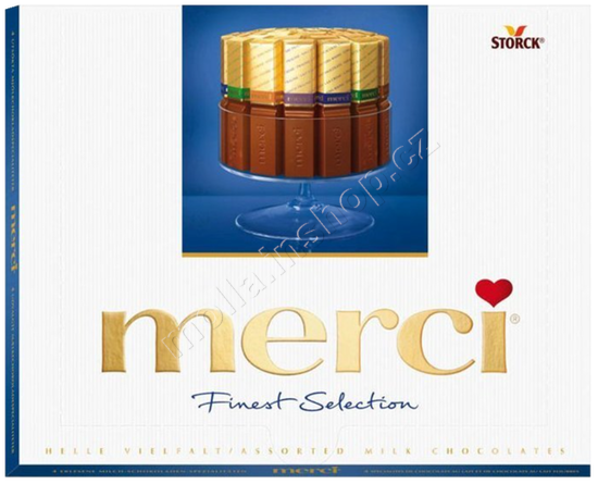 Merci dezert mléčný 250g/10ks   modrá